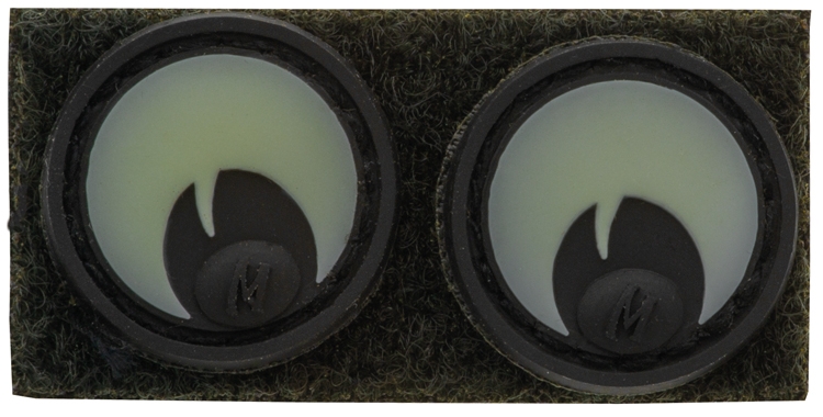 Maxpedition Rubber Patch GOOGLY EYES Glow